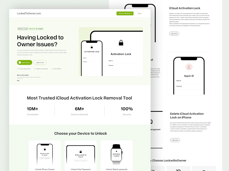 Cover image for LockedToOwner Website Redesign