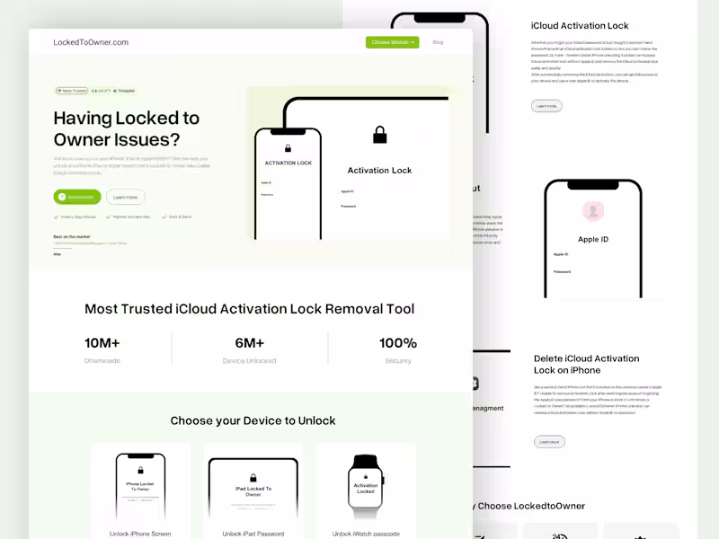 Cover image for LockedToOwner Website Redesign