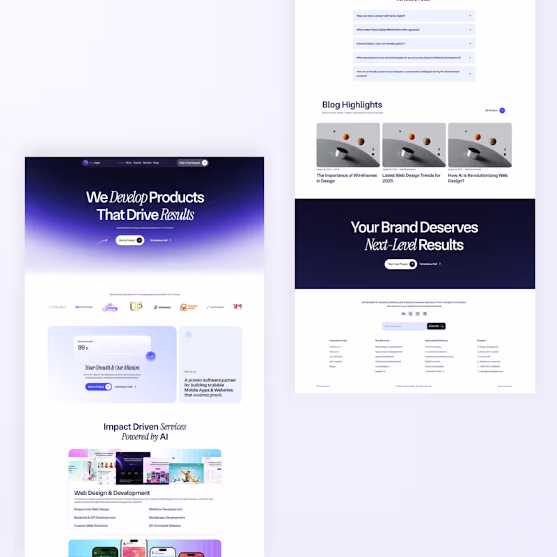 Cover image for Synex Digital Website Development - Webflow