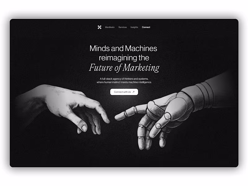 Cover image for Landing Page Design - Human x AI Marketing Agency