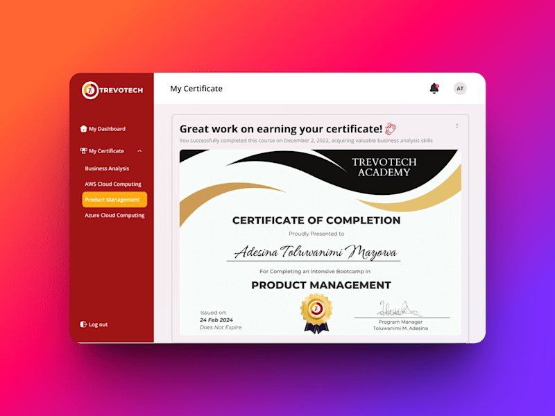 Cover image for Revamping Student certification Portal into A Dashboard.