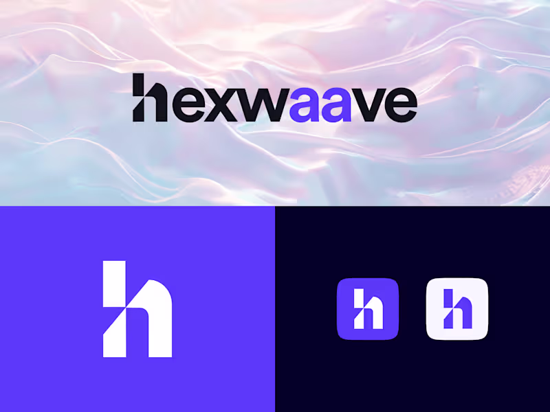Cover image for Hexwaave Logo and Brand Identity Design