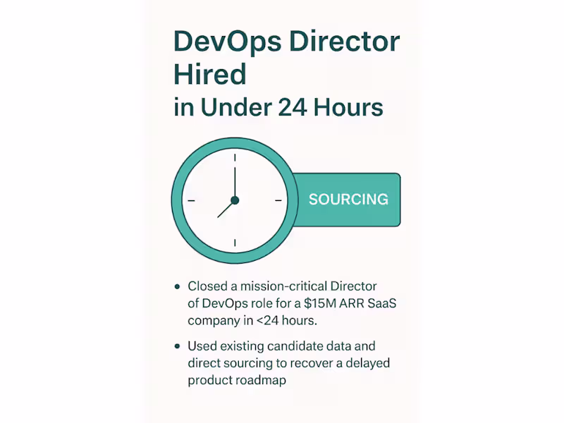 Cover image for DevOps Director Hired in Under 24 Hours