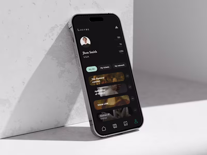 Cover image for UI/UX | Louvre museum App