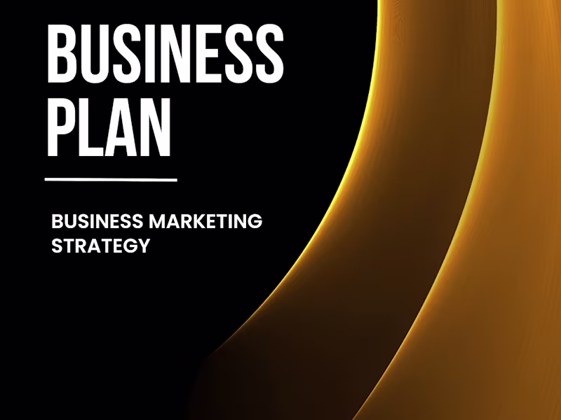 Cover image for I will write a   clearly describe Business plan 