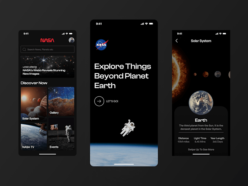 Cover image for NASA - Mobile App UI UX Concept Design