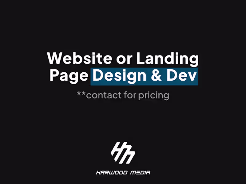 Cover image for Website/Landing Page Design & Development