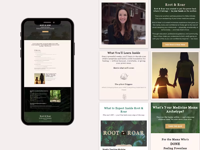 Cover image for Root & Roar: Kajabi Funnel & Course Build