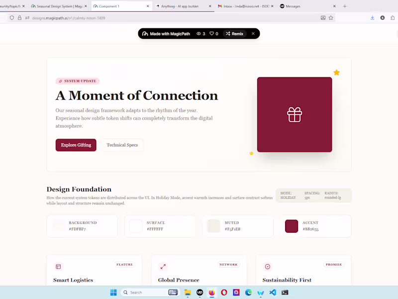 Cover image for Seasonal Mode: Holiday treats the holiday not as a visual th...