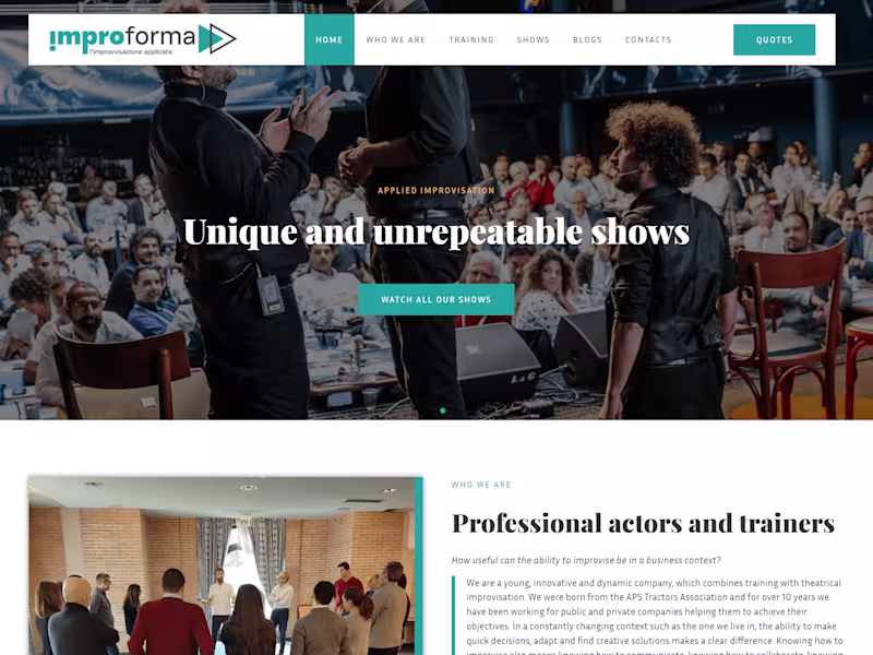 Cover image for Improforma Website