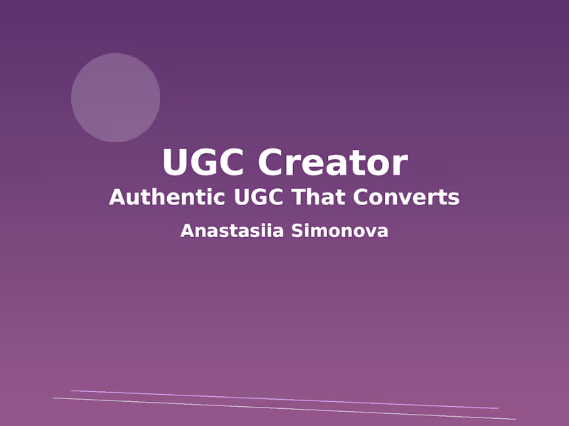 Cover image for UGC Content Creation for Brands
