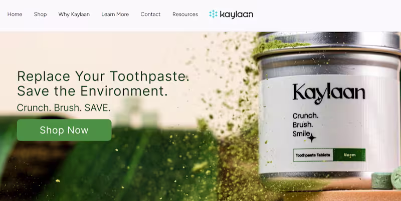 Cover image for Eco-Friendly Dental Products for Kaylaan
