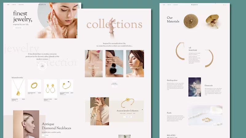 Cover image for Anesthetic Jewelry Website 