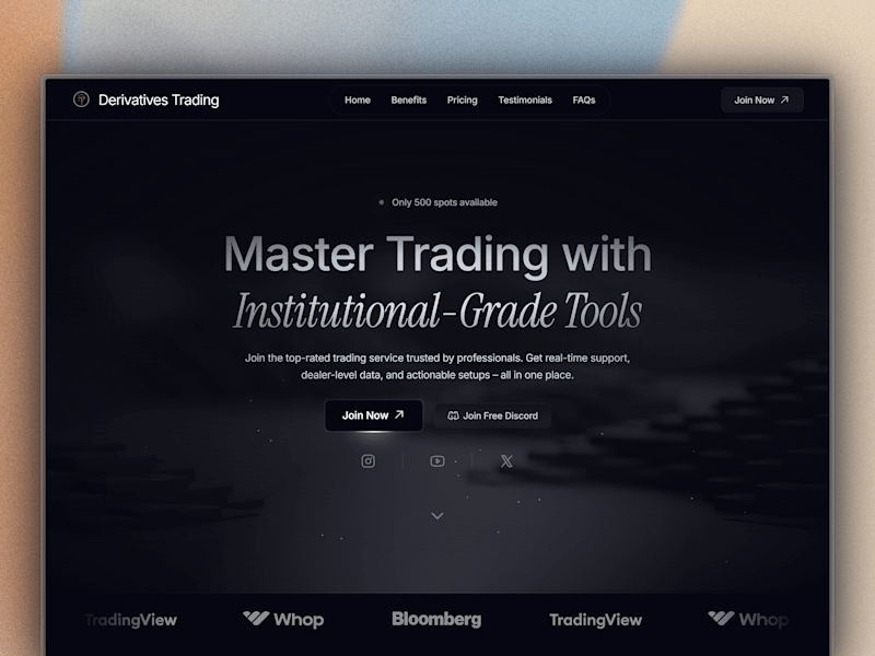 Cover image for Derivatives Trading | Pro-Grade Market Data & Education for Ser…