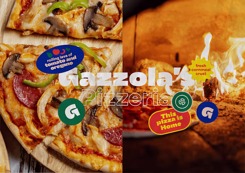Cover image for Gazzola's Pizzeria - Branding Case Study on Behance