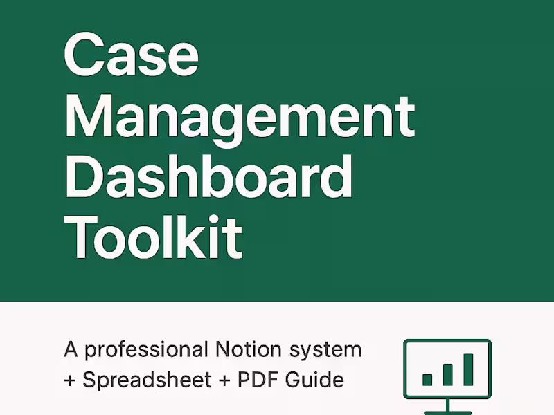 Cover image for Case Management Dashboard Toolkit