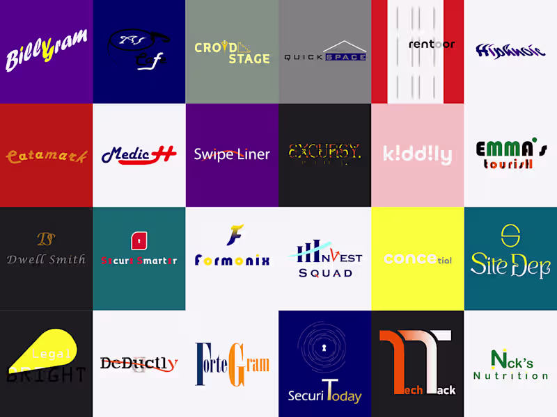 Cover image for 25 Logo designs of Various Types for various Companies 