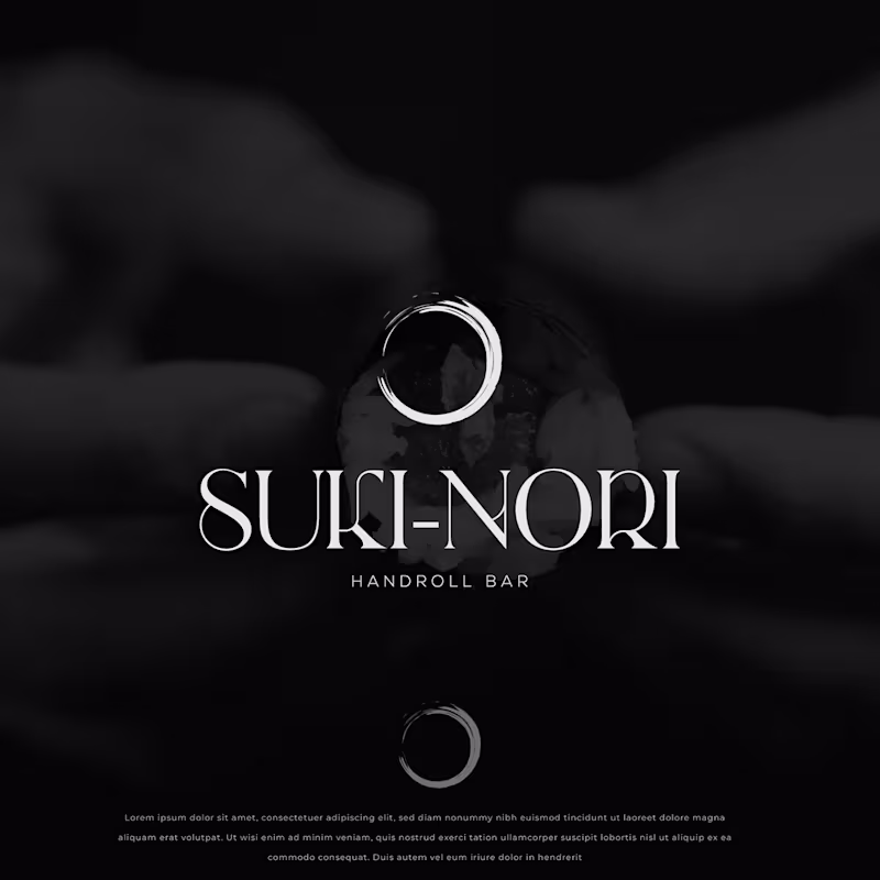 Cover image for Logo Concepts for Handroll Sushi Bar on Behance