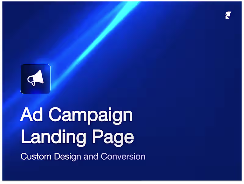 Cover image for Ad Campaign Landing Page — Custom Design and Conversion