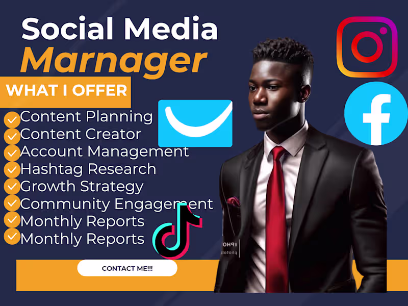 Cover image for Expert Social Media Manager | Content Creation Strategy & Growth