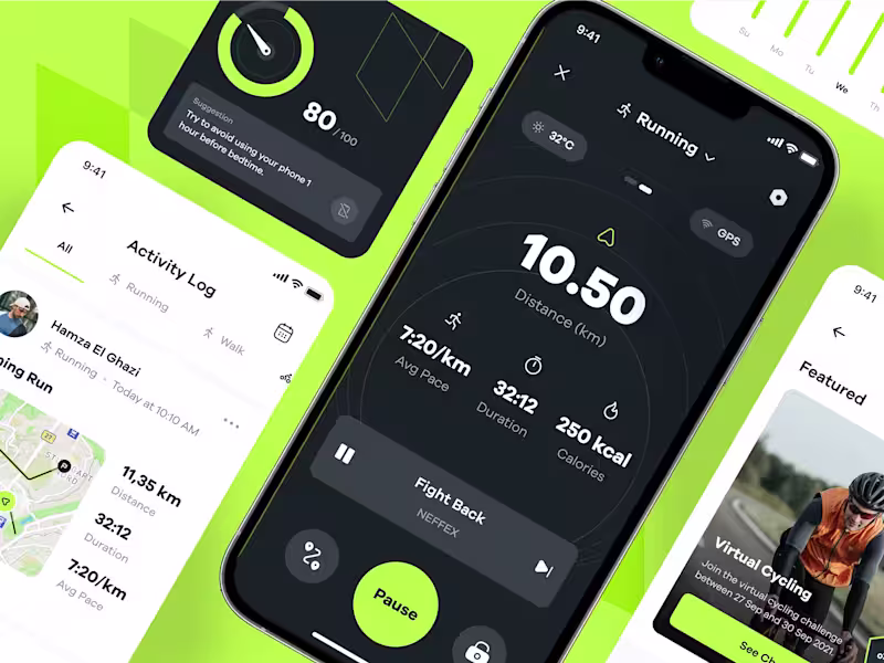 Cover image for Sportly – Health & Fitness Platform & App UI Design