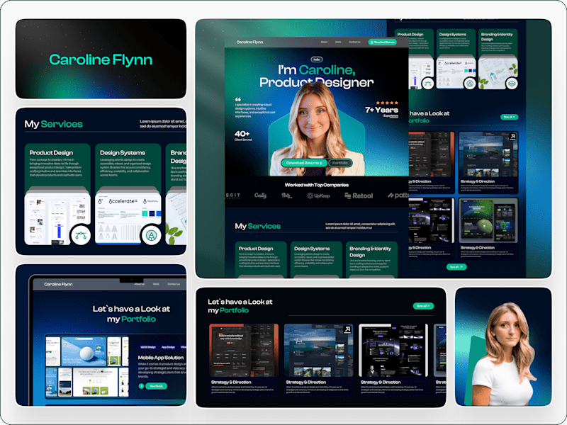 Cover image for Portfolio Website : Web Development + UI Design