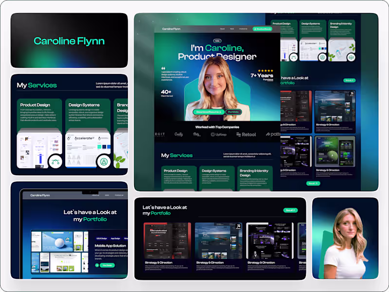 Cover image for Portfolio Website : Web Development + UI Design