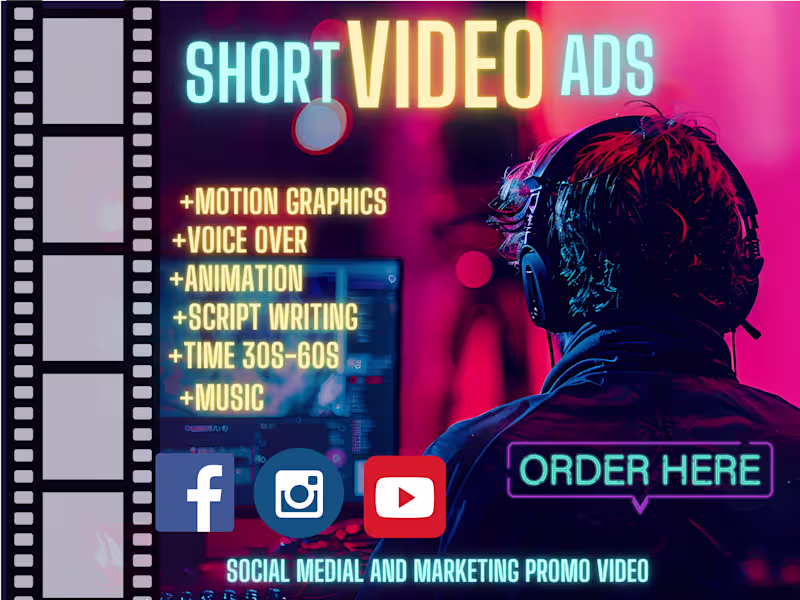 Cover image for short social video ads and marketing videos for Facebook