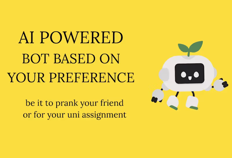 Cover image for I will make a discord bot based on your preference