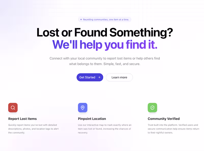 Cover image for MVP for a lost & found app