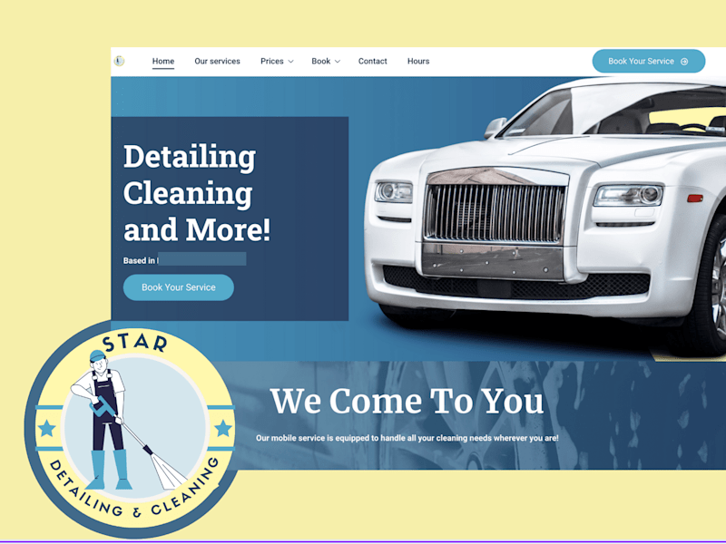 Cover image for Car Detailing Website 