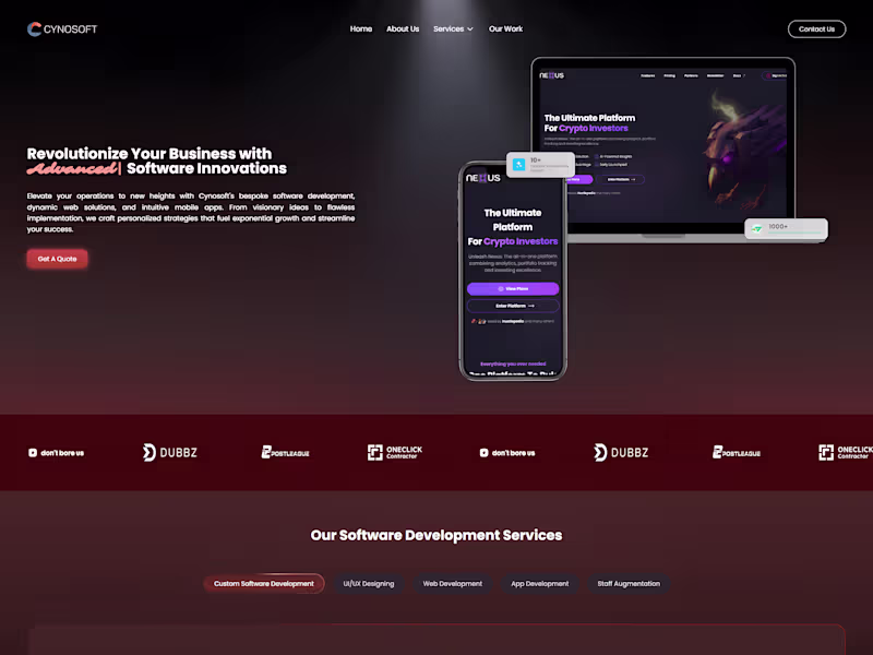 Cover image for Cynosoft Tech Web Presence Development