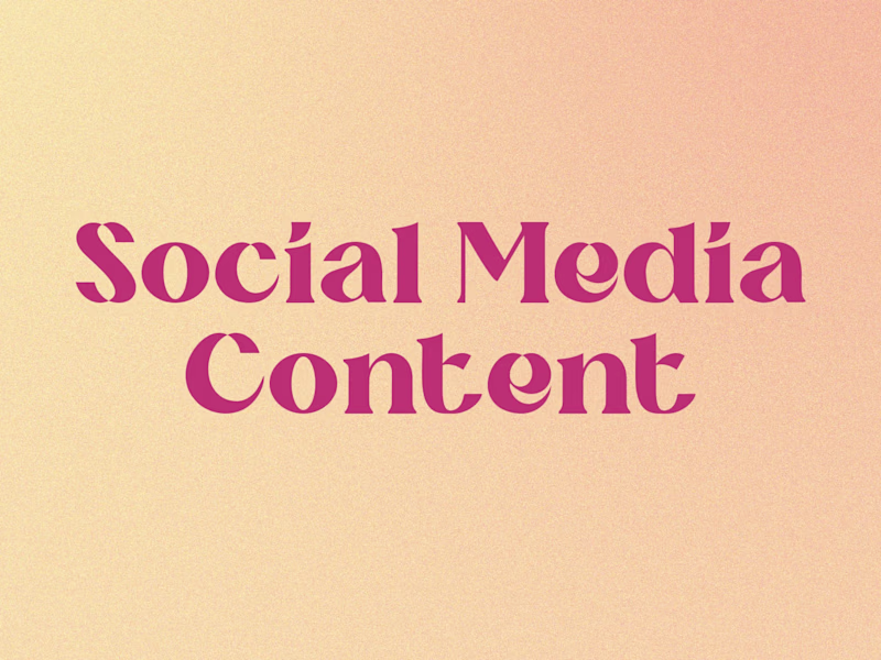 Cover image for Social Media Content