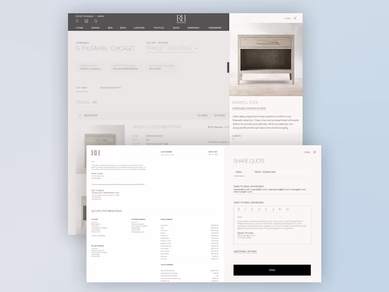 Cover image for RH.com Concierge Platform Experience (UX, UI, Design Systems)