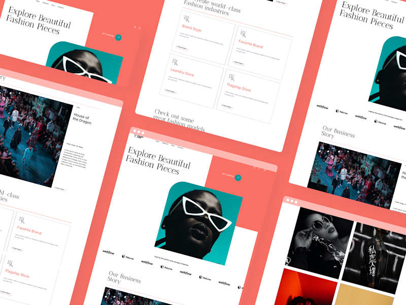 Cover image for Matrix Fashion Landing Page