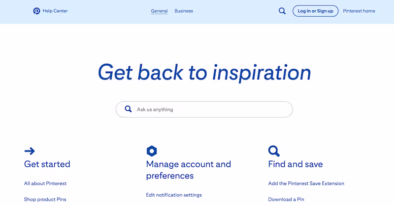 Cover image for Pinterest Help