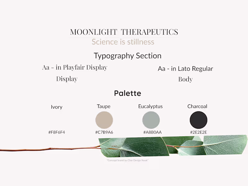 Cover image for A modern wellness identity system designed to merge scientif...
