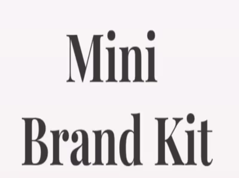 Cover image for Brand kit