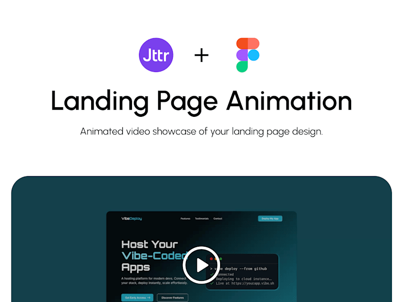 Cover image for Landing Page Motion Animation Video