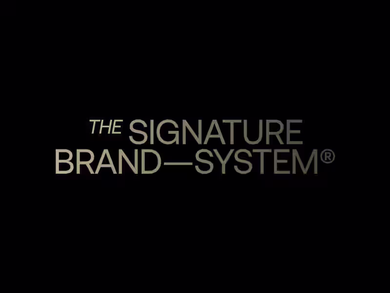 Cover image for The Signature Brand System
