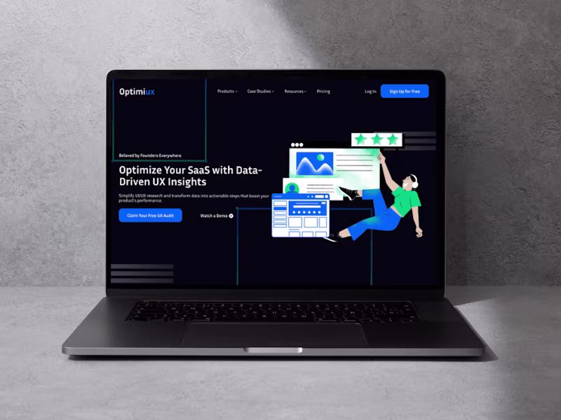 Cover image for Optimtiux - Landing Page Design