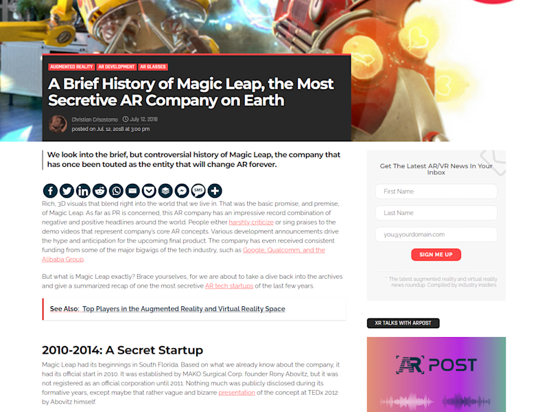 Cover image for Augmented Reality (AR) Article Writer