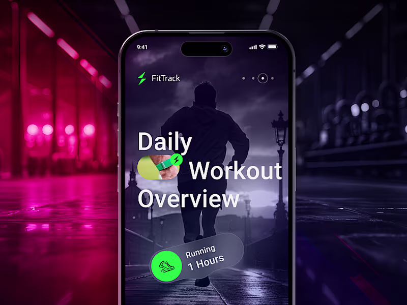 Cover image for FitTrack - Fitness app design