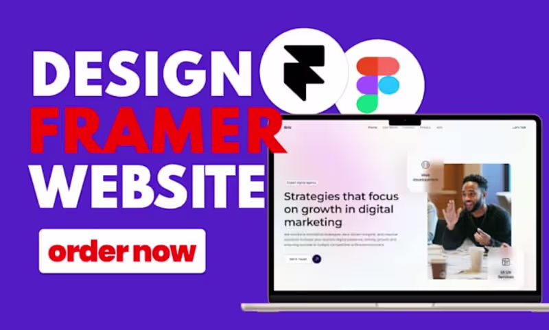 Cover image for build framer website framer landing page create framer website