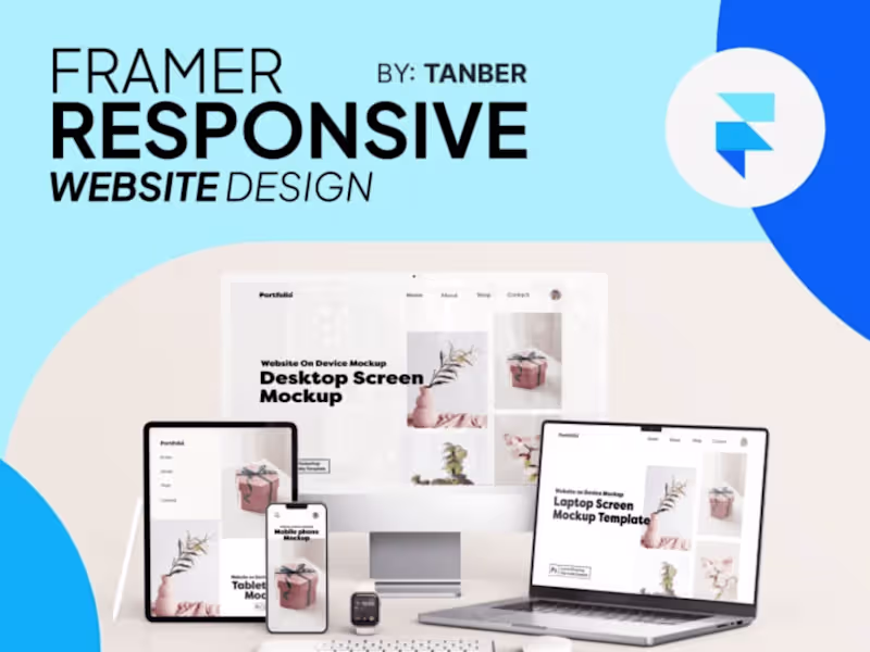 Cover image for Build or redesign responsive framer website, figma to framer