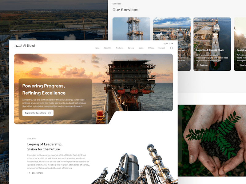 Cover image for Al Bitrul Petroleum Website