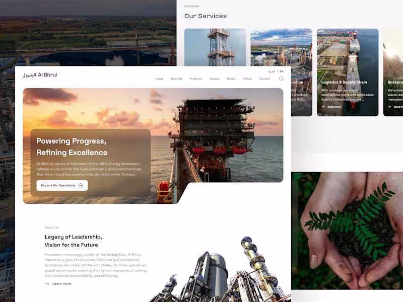 Cover image for Al Bitrul Petroleum Website
