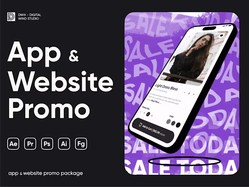 Cover image for Animated App or Website Promo Video for Your Social Media
