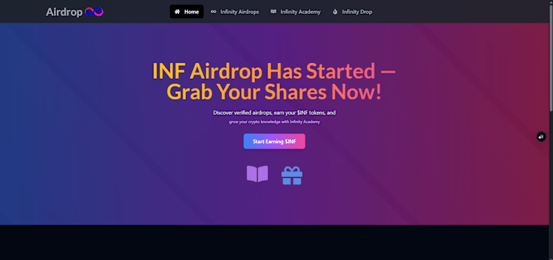 Cover image for Developer Airdrop Infinity - A meme coin landing page