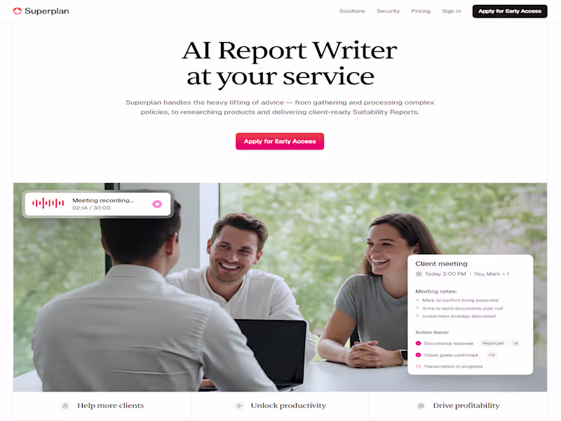 Cover image for AI Platform for Financial Advisors